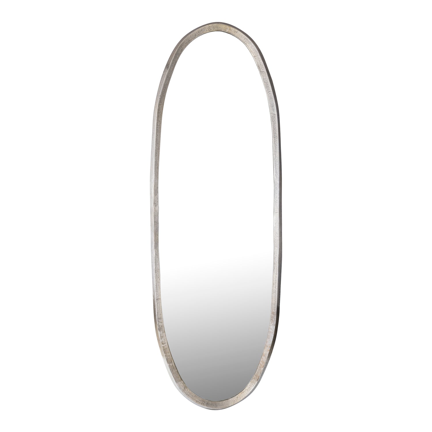 Limera Messing Aluminium Ovale Spiegel met Onregelmatige Rand L 178x61x3.5 cm
