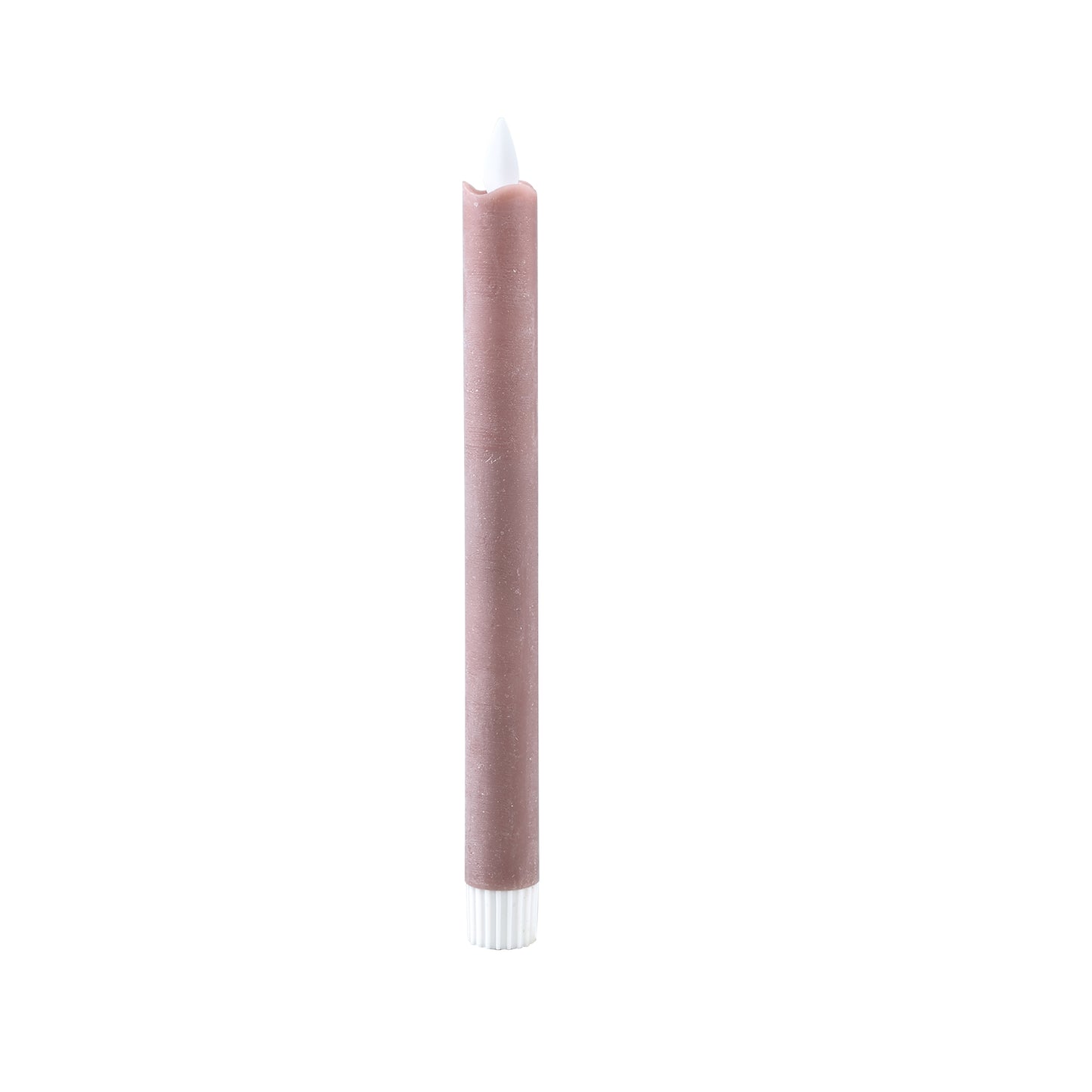 LED Diner Kaars Steenbruin Moveflame Set van 6 Stuks Lang - 6 Sets 22x2x2 cm