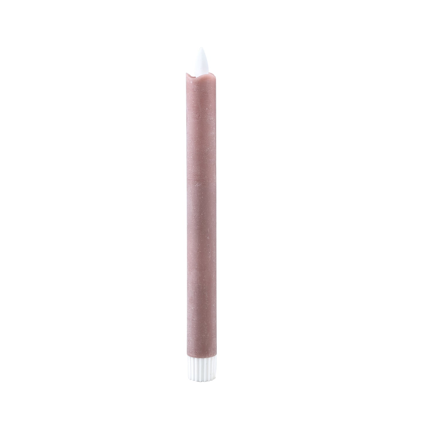 LED Diner Kaars Steenbruin Moveflame Set van 6 Stuks Lang - 6 Sets 22x2x2 cm