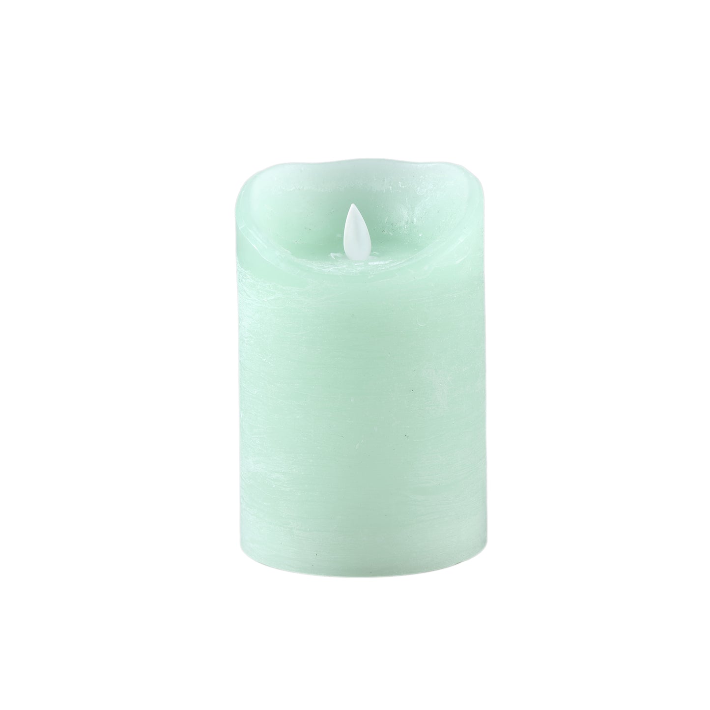 LED-Kaars Rustiek Salieblaad Met Bewegende Vlam L - Set van 8 Stuks - 8 Sets 15x10x10 cm
