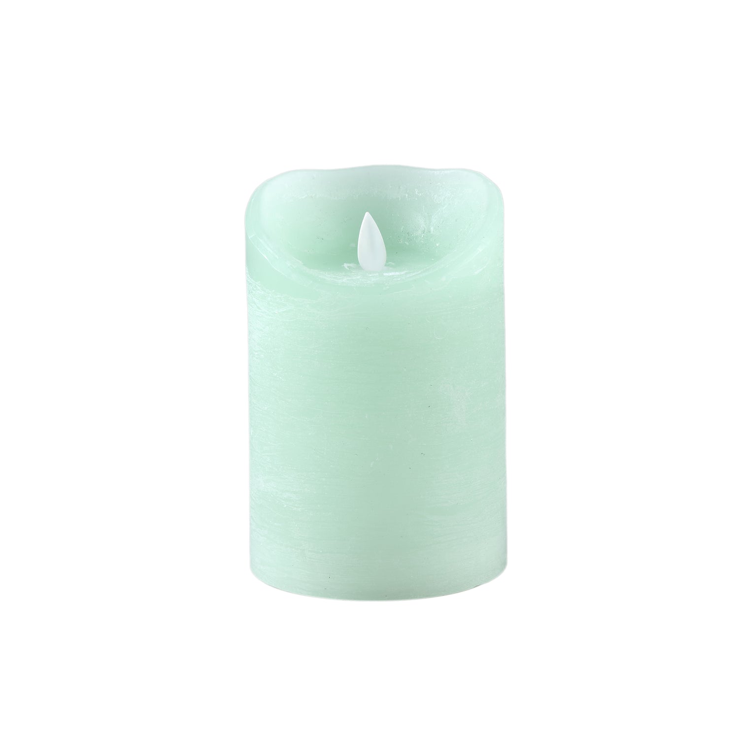 LED-Kaars Rustiek Salieblaad Met Bewegende Vlam L - Set van 8 Stuks - 8 Sets 15x10x10 cm