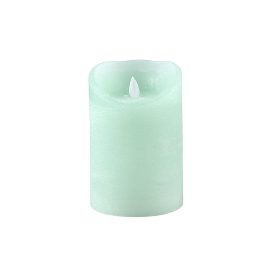 LED-Kaars Rustiek Salieblaad Met Bewegende Vlam L - Set van 8 Stuks - 8 Sets 15x10x10 cm