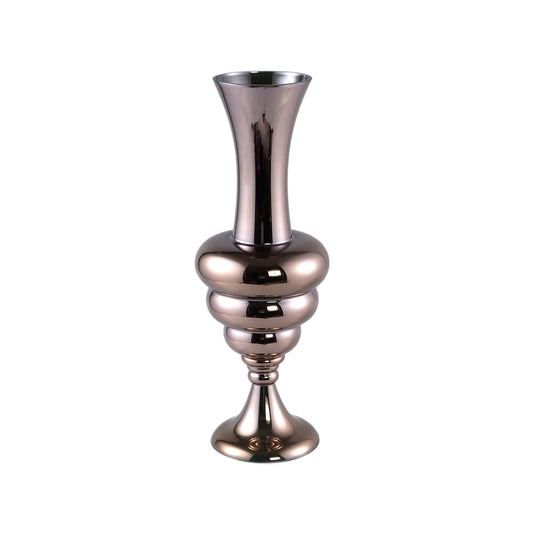 Nimai Copper Antique Shaped Glass Vase Shiny S