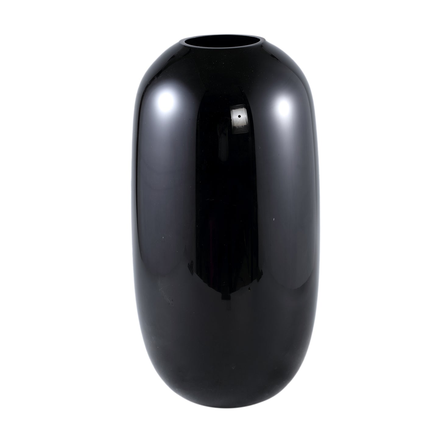 Turner Black Round Glass Vase