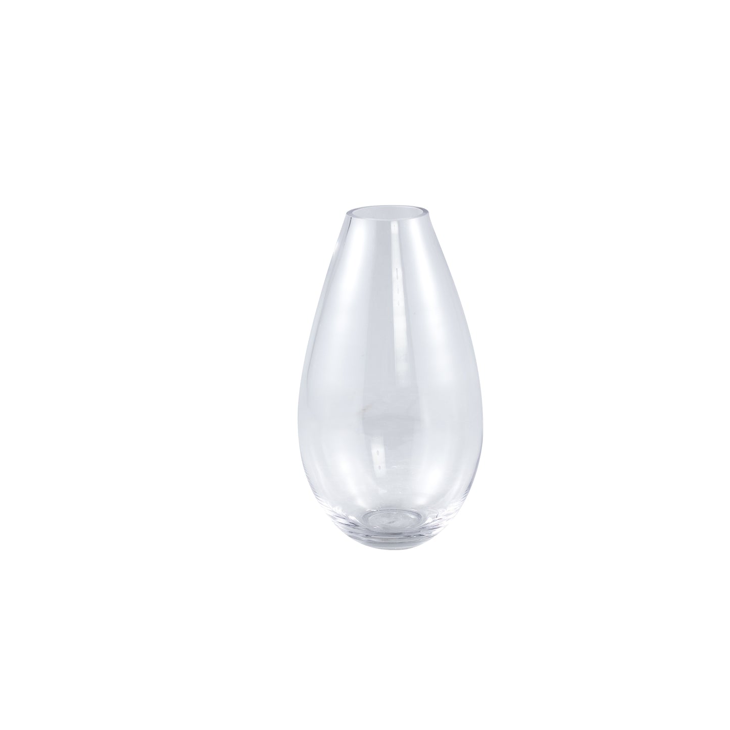 Alcide Helder Rond Glazen Vaas Set van 12 Stuks - 12 Sets 28x15.5x15.5 cm