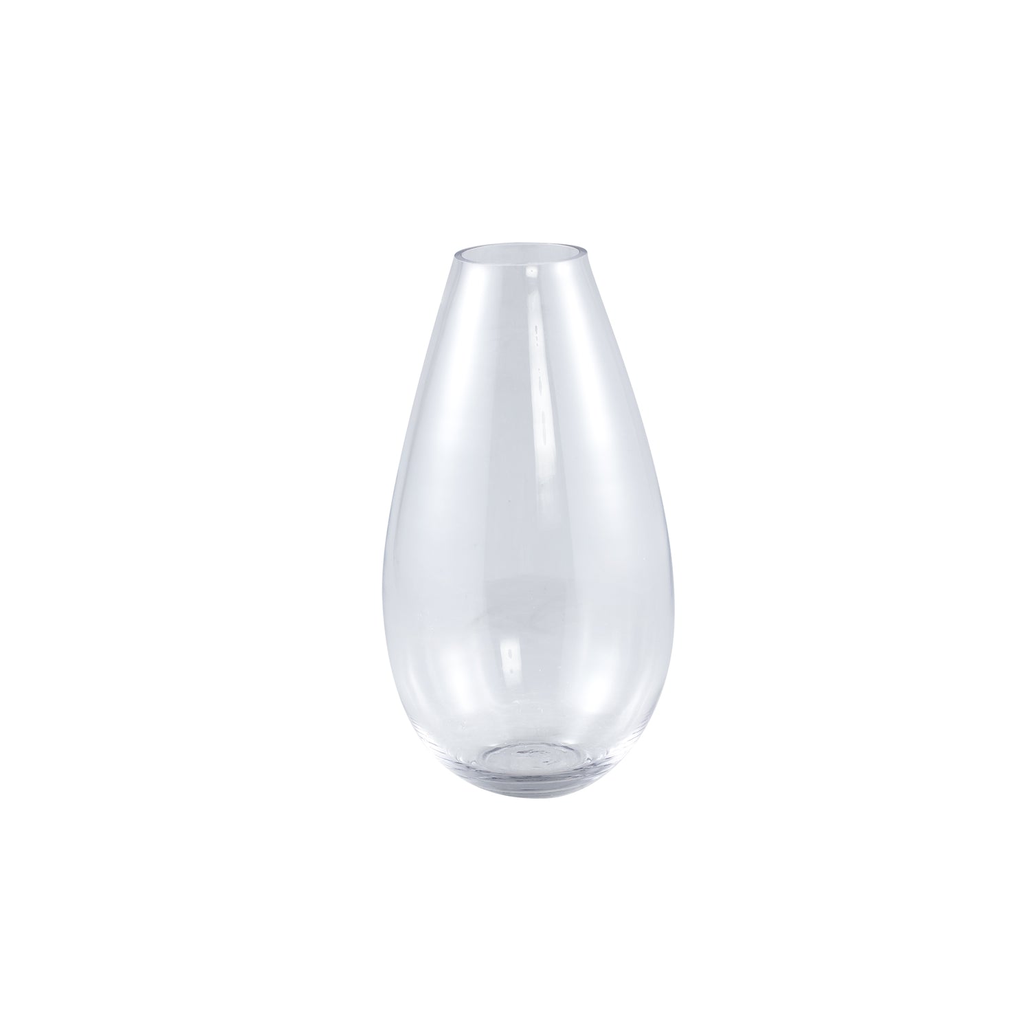Alcide Helder Rond Glazen Vaas Set van 6 Stuks - 6 Sets 36x20x20 cm