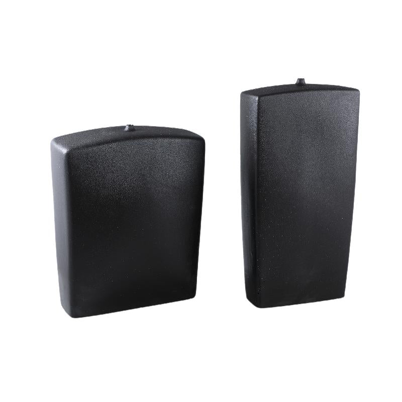 Janettee Zwarte Rechthoekige Keramische Fles S 50x40x15 cm