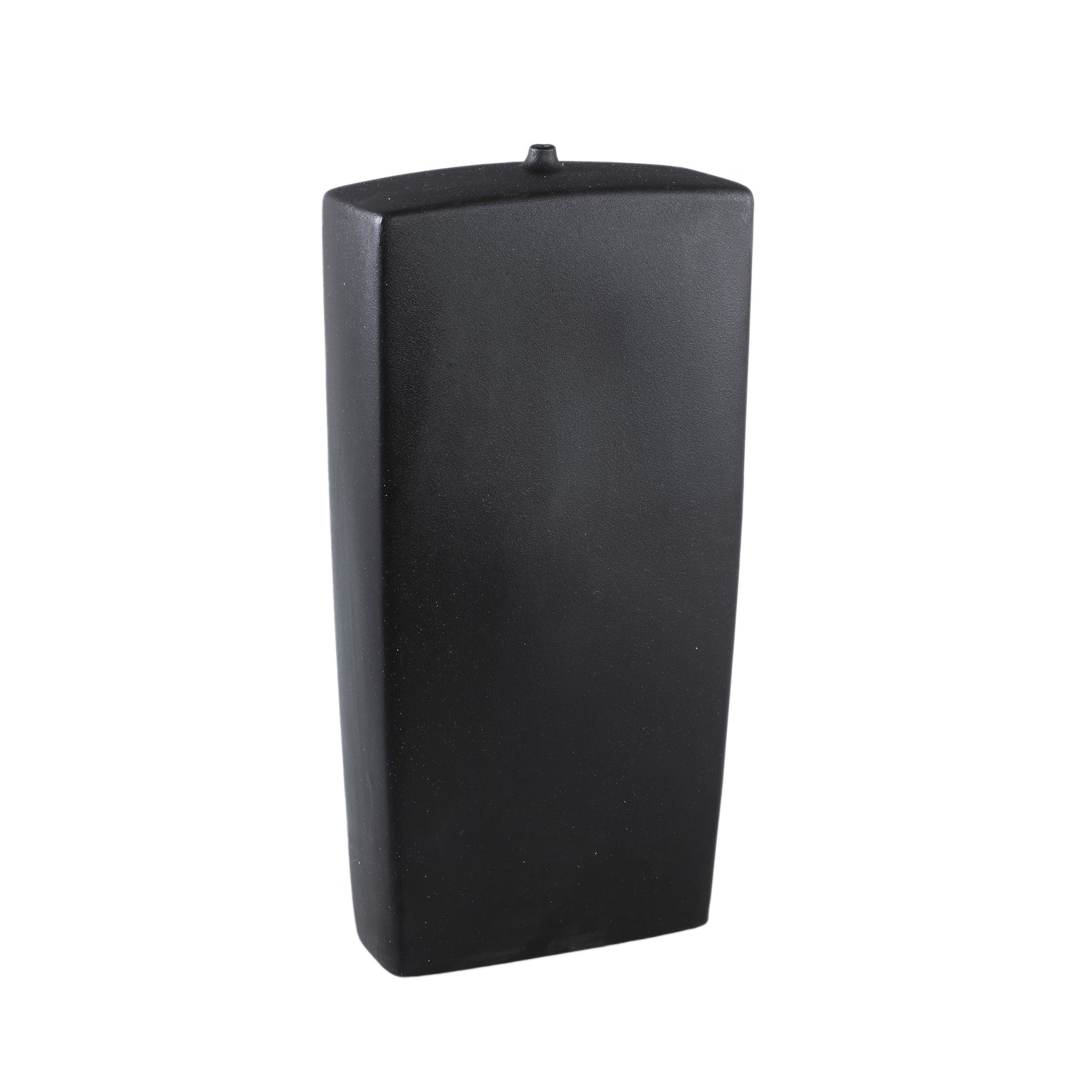 Janettee Zwarte Rechthoekige Keramische Fles L 60x30x12.5 cm