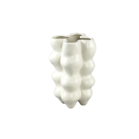 Baille Cream Bulbs Shaped Ceramic Pot Low