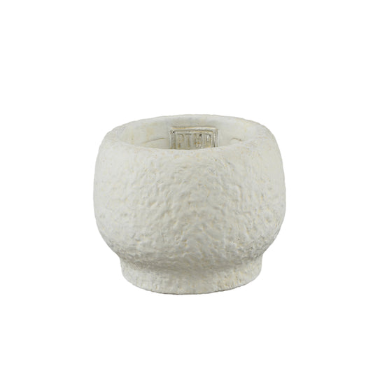 Evelynn Witte Ronde Cementpot Op Voet S - Set van 12 9x12x12 cm