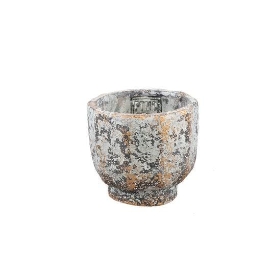 Akil Grijs Ronde Cementpot Ruwe Afwerking XS - Set van 12 8x9x9 cm