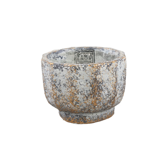 Akil Grijs Ronde Cementpot Ruwe Afwerking S - Set van 12 9x12x12 cm