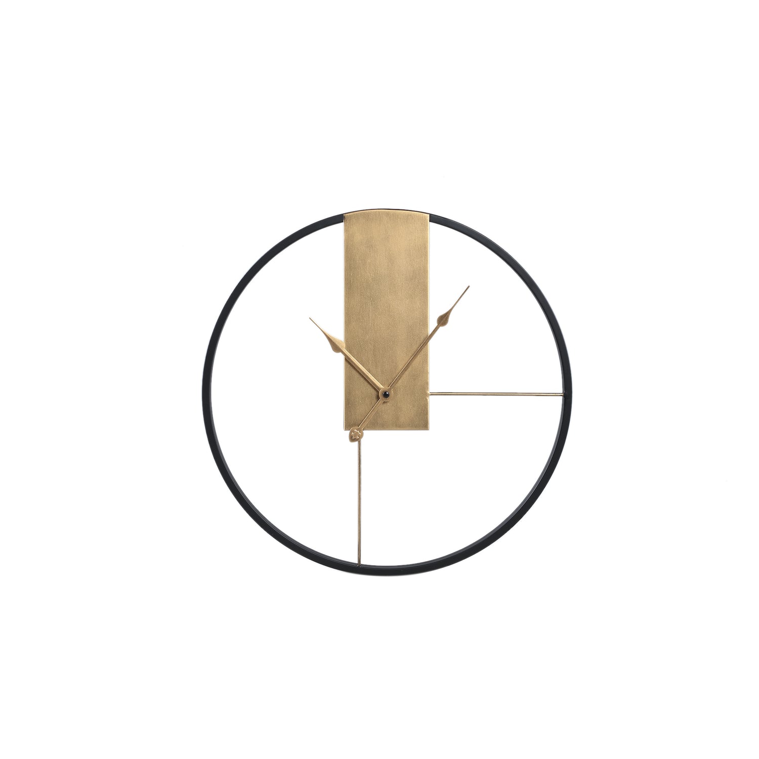 Lolae Gouden IJzeren Ronde Wandklok S Set van 2 - 2 Sets 43x43x3.5 cm