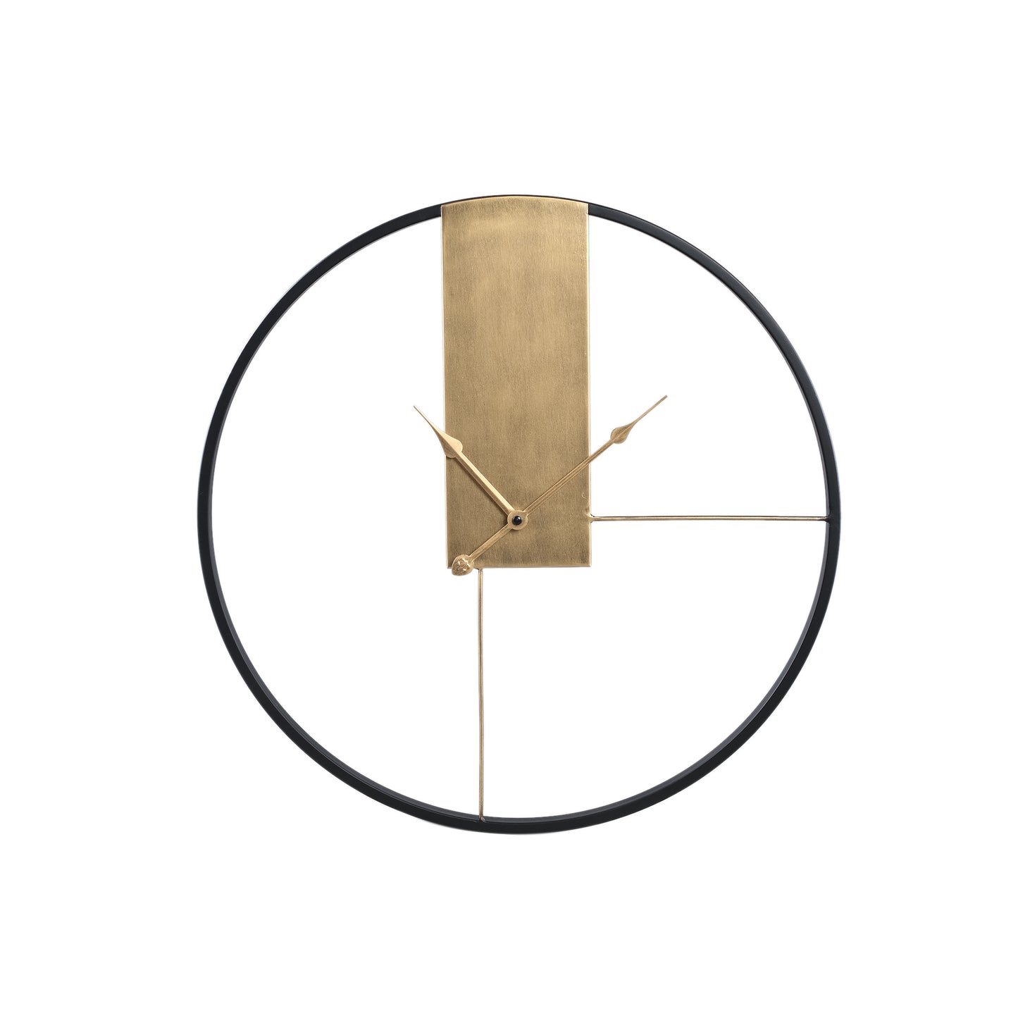 Lolae Gouden Ijzeren Wandklok Set van 2 - 2 Sets 52x52x3.5 cm