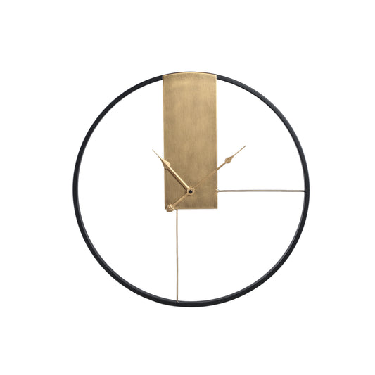 Lolae Gouden Ijzeren Wandklok Set van 2 - 2 Sets 52x52x3.5 cm