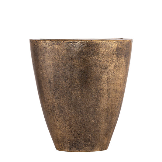 Qasem Metalen Pot Ovaal Laag 44x41x26 cm