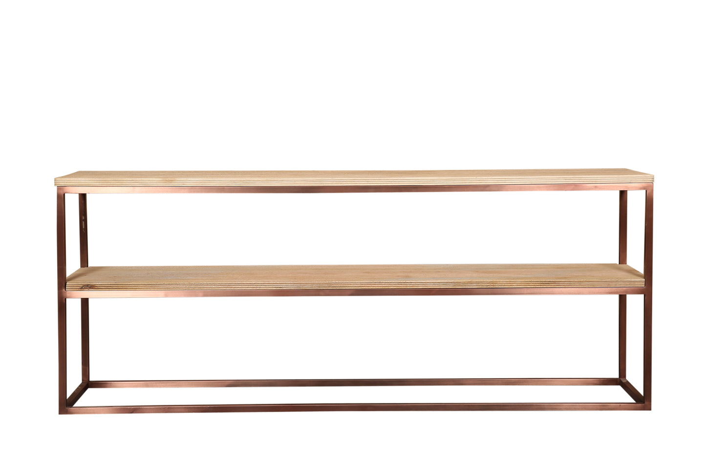 Zoah Copper Mango Wood Double Level Sidetable