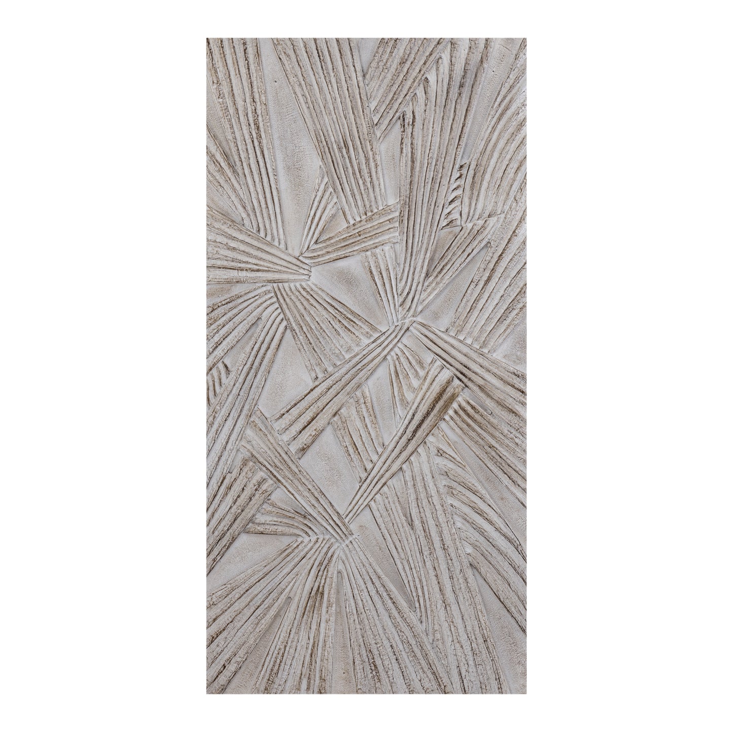 Raihan Crème Rechthoekig MDF Wandpaneel met Knooppatroon 160x80x3.5 cm
