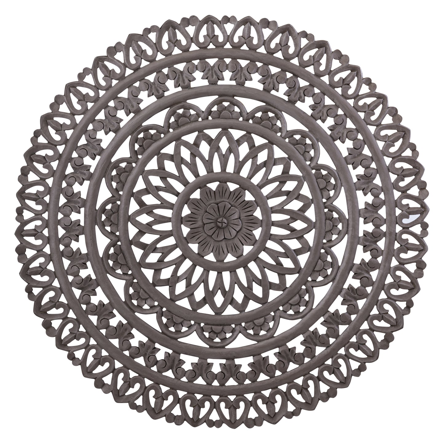 Farris Bruin Rond MDF Wandpaneel Gesneden L 120x120x1.5 cm