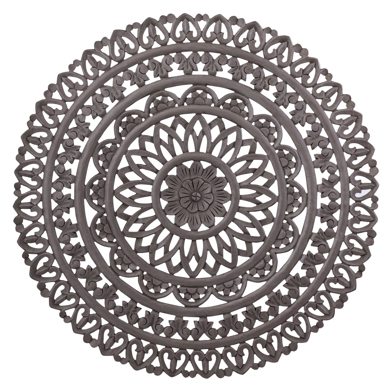 Farris Bruin Rond MDF Wandpaneel Gesneden L 120x120x1.5 cm