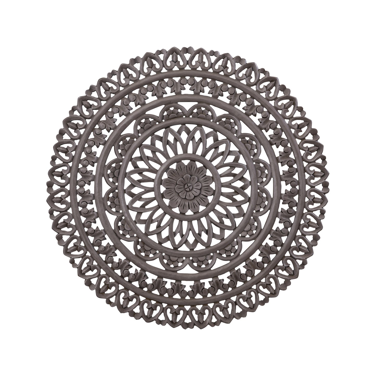 Farris Bruin Rond MDF Wandpaneel Gesneden S 90x90x1.5 cm