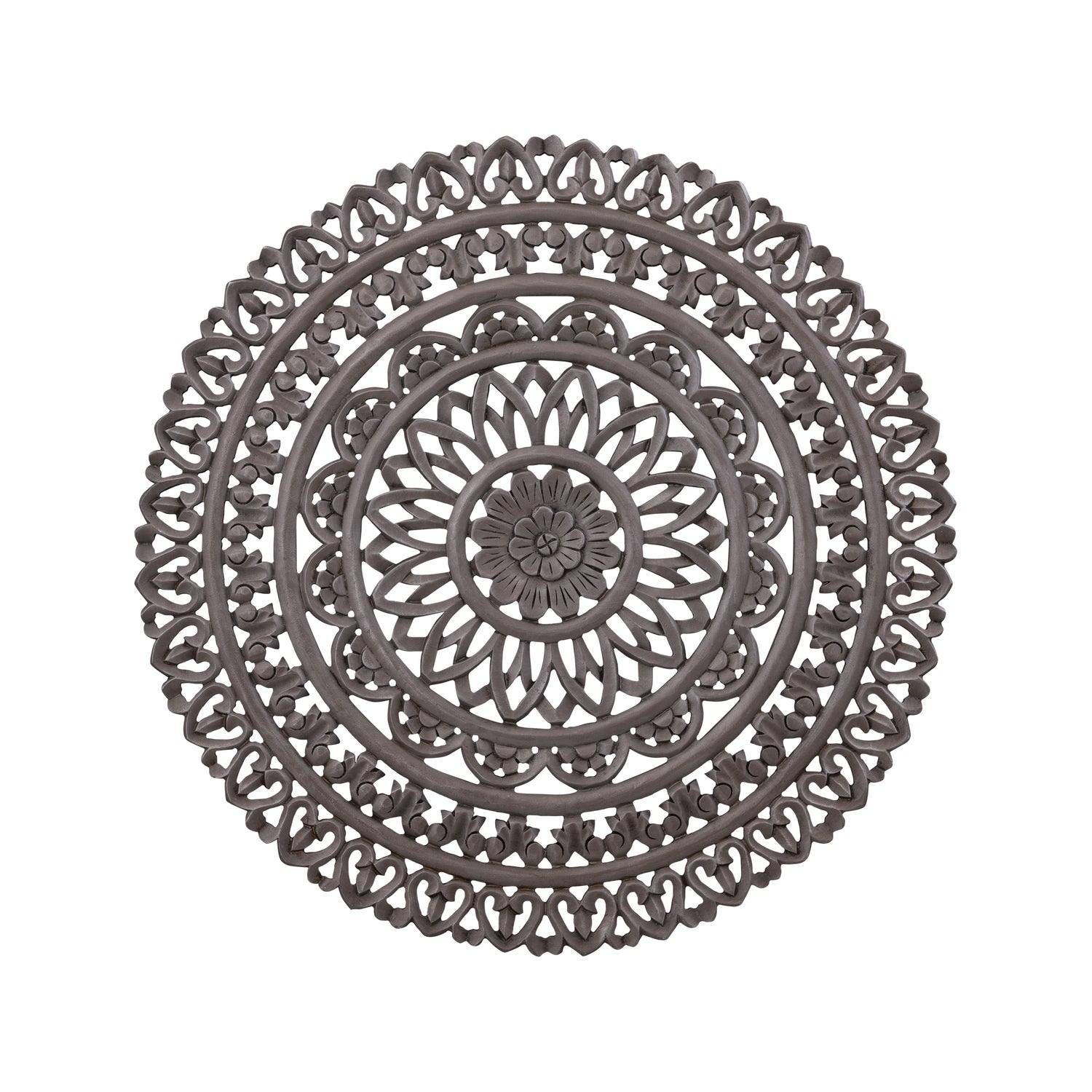 Farris Bruin Rond MDF Wandpaneel Gesneden S 90x90x1.5 cm
