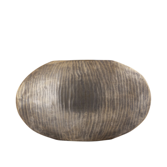 Jowad Antieke Goud Aluminium Pot Ovaal Laag L 32x52x15.5 cm