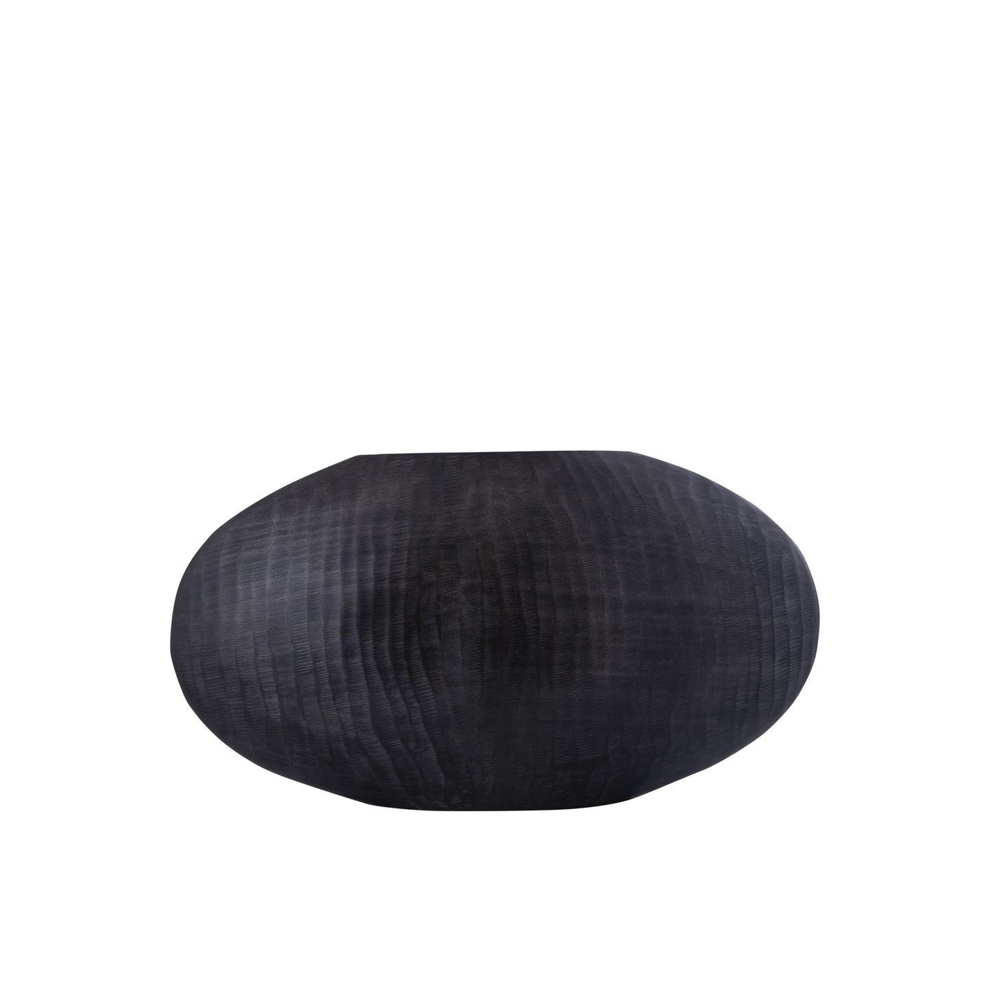 Jowad Graphite Aluminium Pot Geribfeld Laag Ovaal Set van 2 - 2 Sets 26x45x12.5 cm