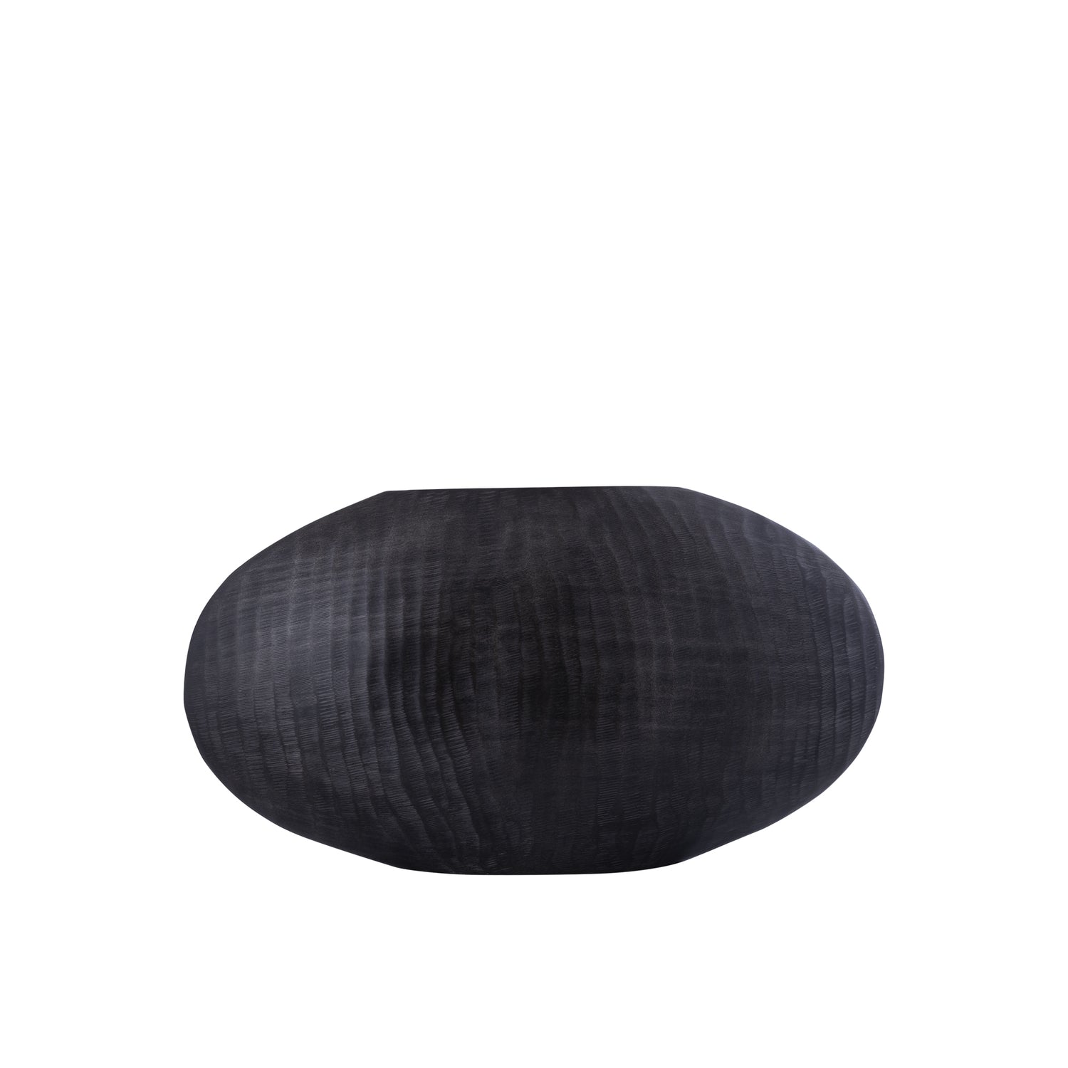 Jowad Graphite Aluminium Pot Geribfeld Laag Ovaal Set van 2 - 2 Sets 26x45x12.5 cm