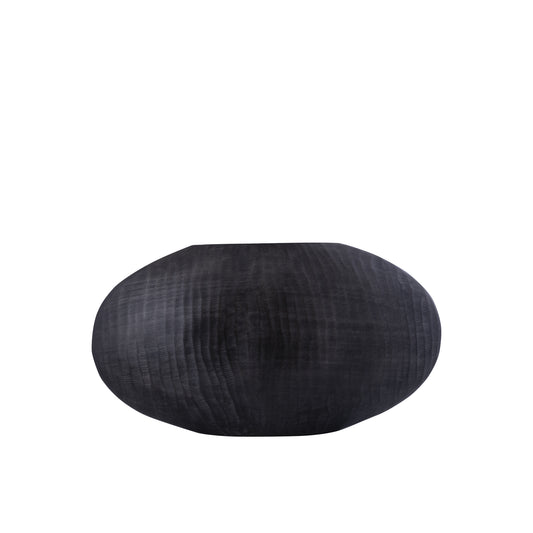 Jowad Graphite Aluminium Pot Geribfeld Laag Ovaal Set van 2 - 2 Sets 26x45x12.5 cm