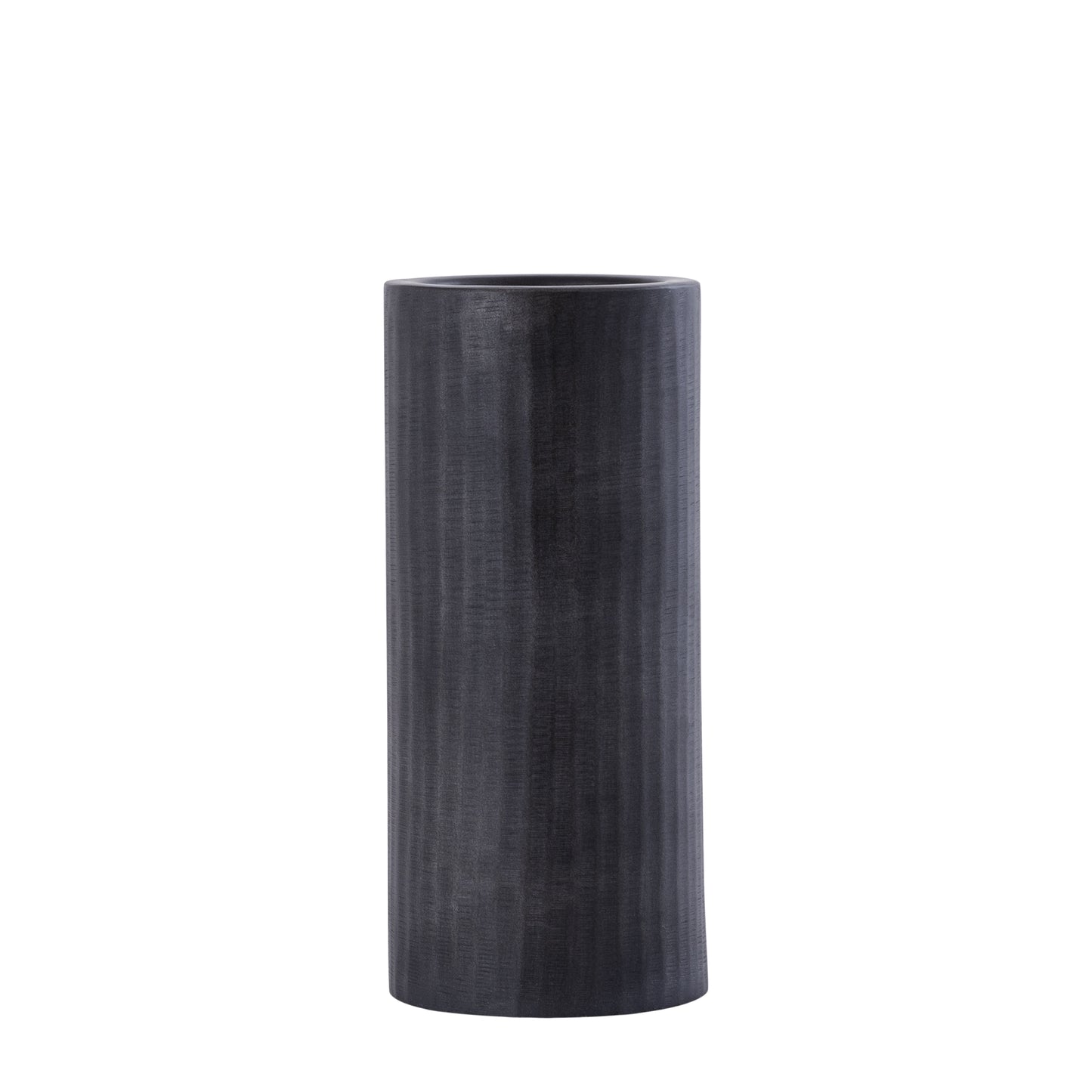Jowad Grafiet Aluminium Kandelaar Geribbed M Set van 2 - 2 Sets 29x13x13 cm