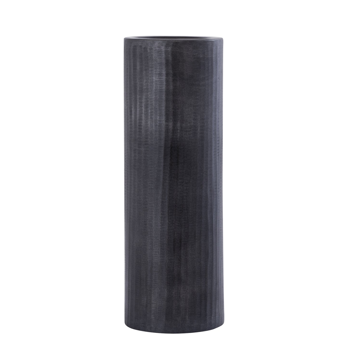 Jowad Grafiet Aluminium Kandelaar Ribbelstructuur L Set van 2 - 2 Sets 37x13x13 cm
