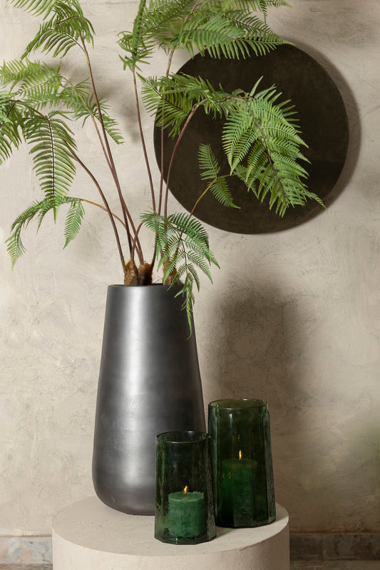 Pernella Green Ribbed Glass Stormlight M