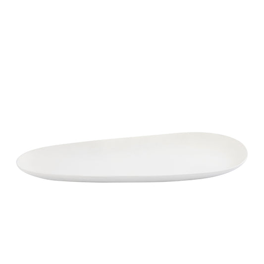 Elzye Cream Casted Alu Oval Plate Large