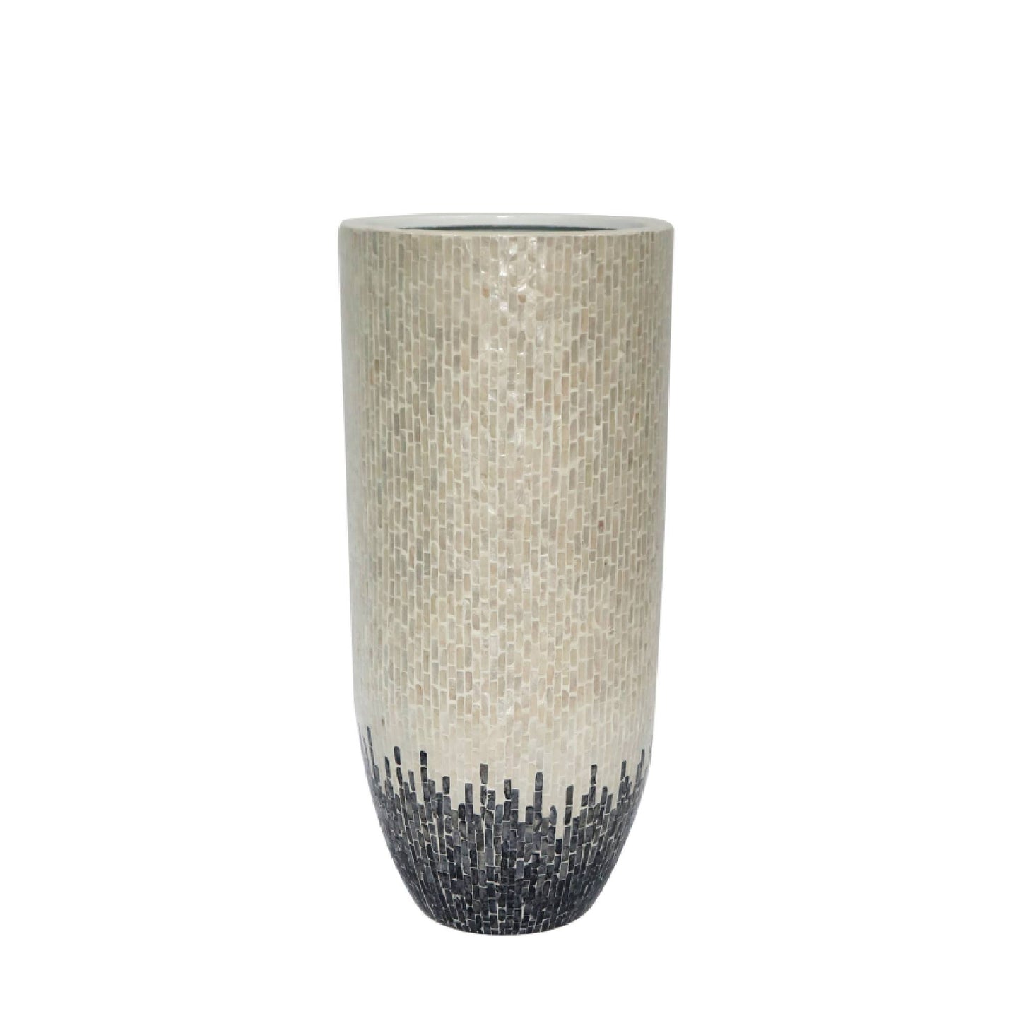 Vojtech Witte Ronde Poly Shell Bamboe Pot Ombré L 95x43x43 cm