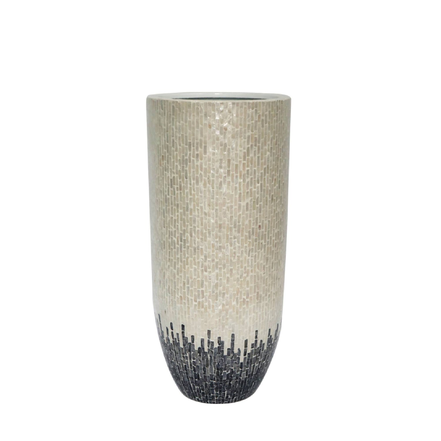 Vojtech Witte Ronde Poly Shell Bamboe Pot Ombré L 95x43x43 cm