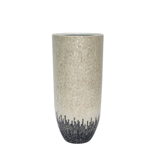 Vojtech Witte Ronde Poly Shell Bamboe Pot Ombré L 95x43x43 cm