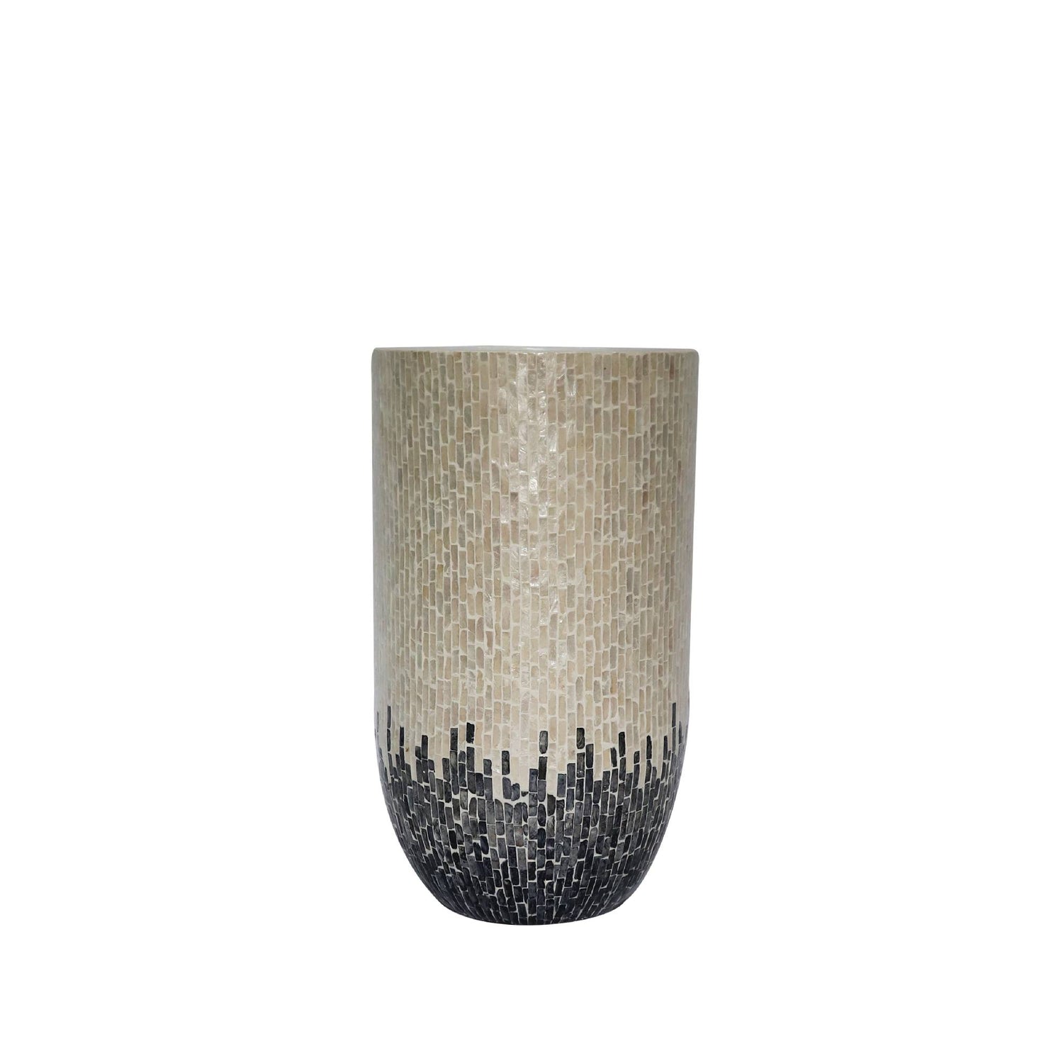 Vojtech Witte Ronde Poly Shell Bamboe Pot Ombré M 70x40x40 cm