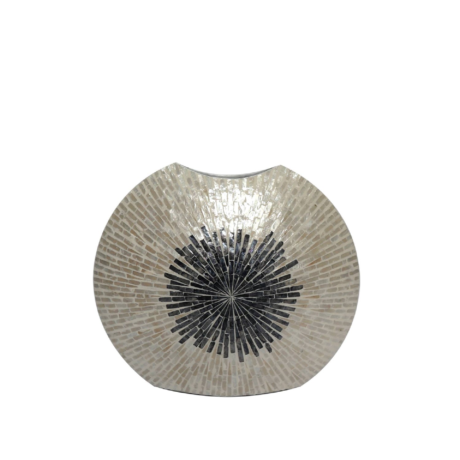Vojtech Wit Ovale Poly Shell Bamboe Pot Ombre L 53x60x15 cm