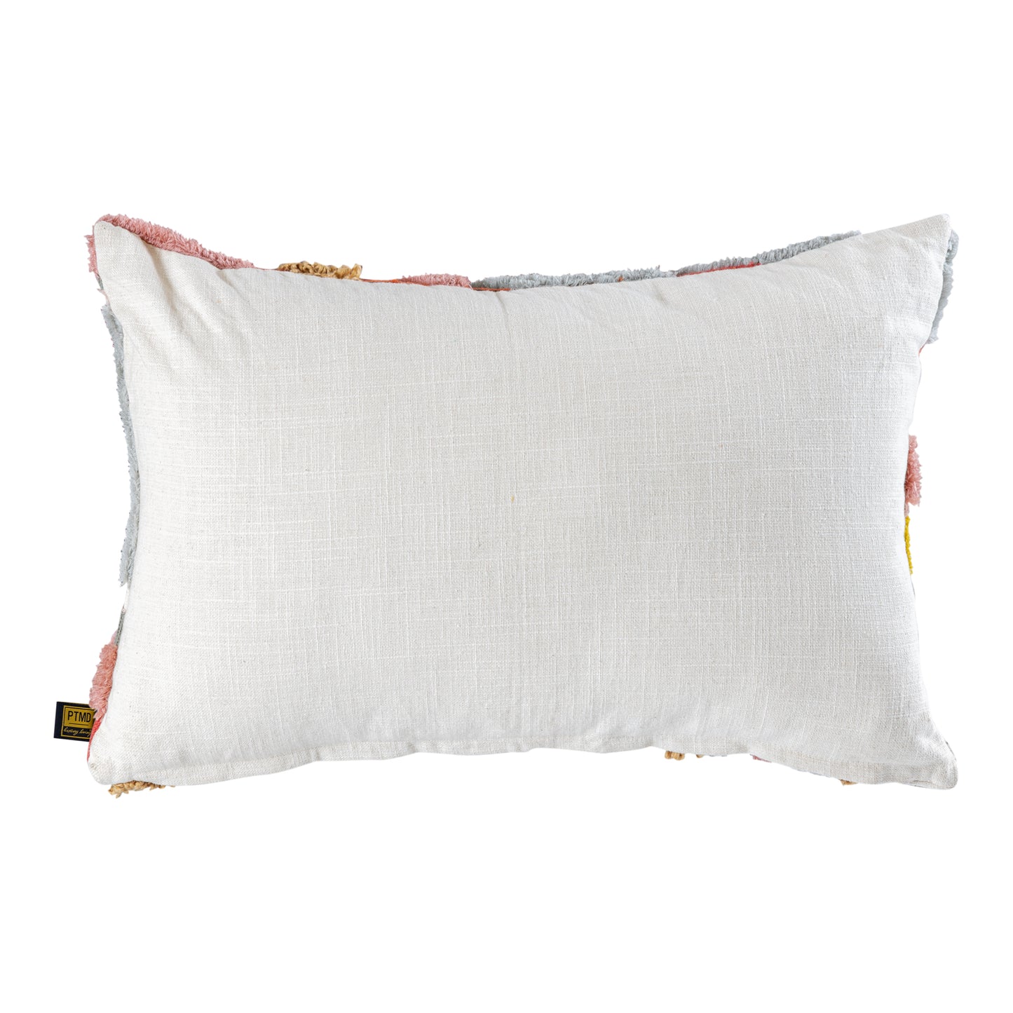 Sephora Roze Rechthoekige Kussen Set van 2 Stuks met Lijnborduursel - 2 Sets 40x60x4 cm