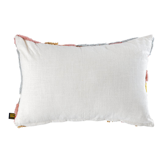 Sephora Roze Rechthoekige Kussen Set van 2 Stuks met Lijnborduursel - 2 Sets 40x60x4 cm