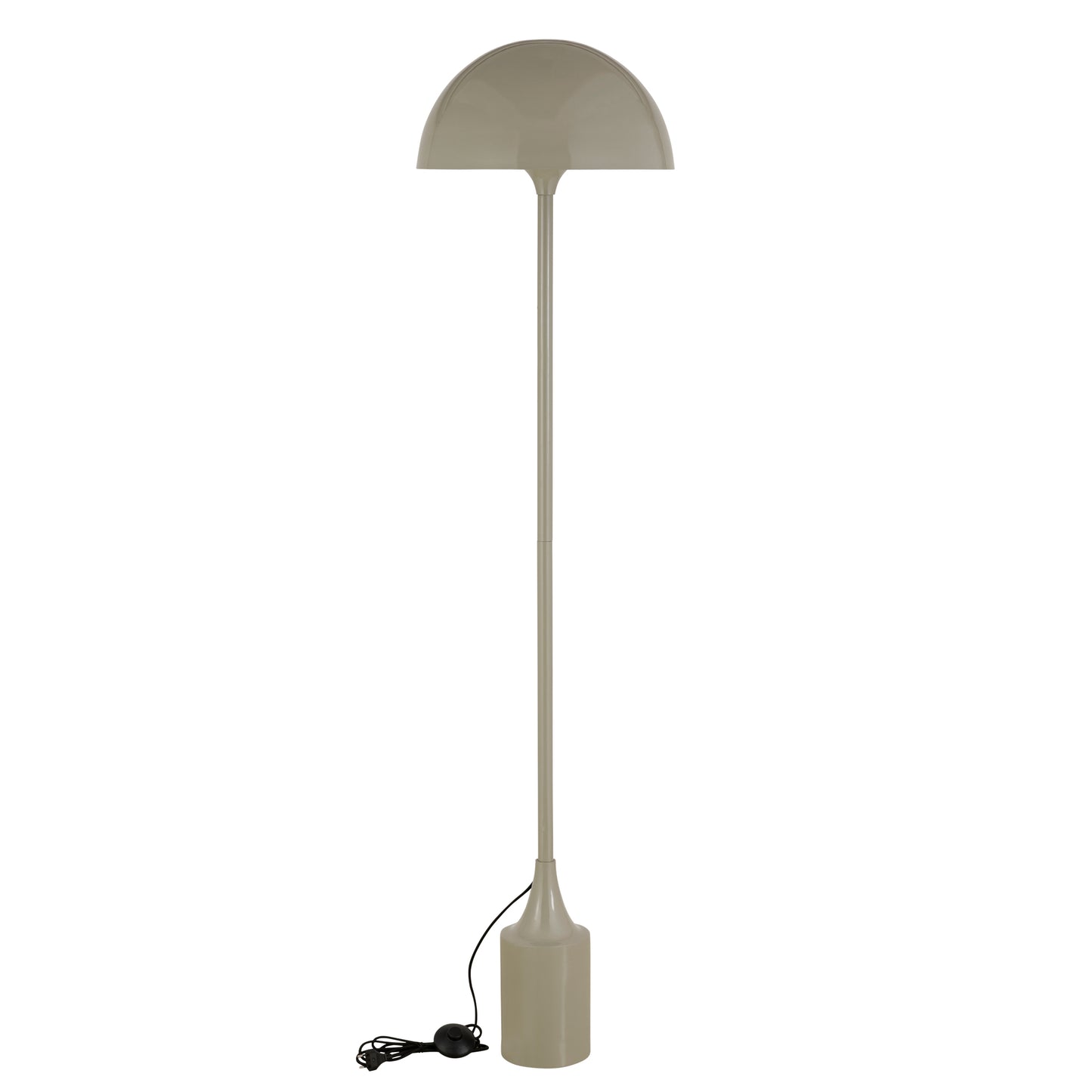 Tanaiya Cream Round Iron Floor Lamp Round Cap