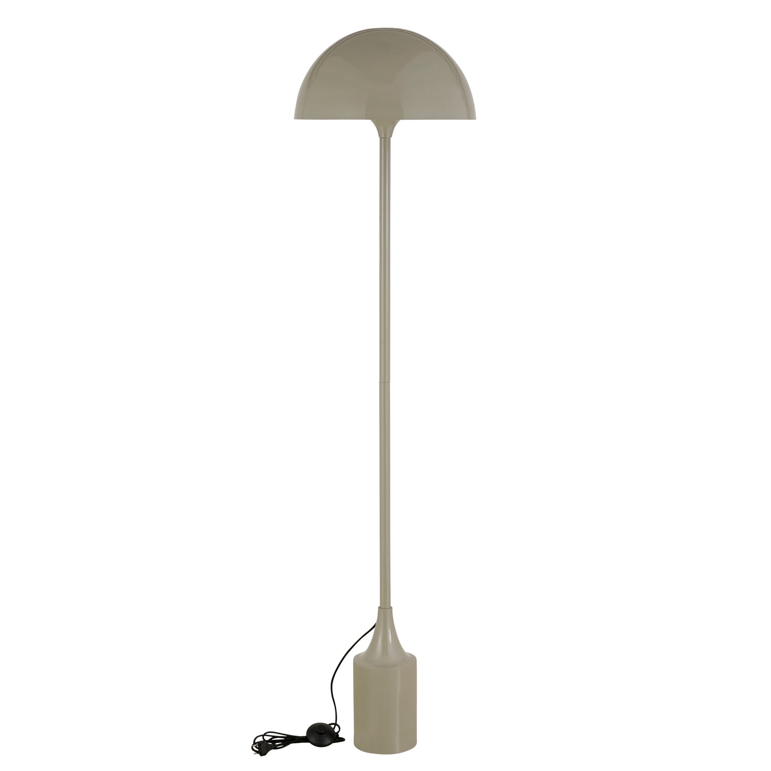 Tanaiya Crème Ronde Ijzeren Vloerlamp Met Ronde Kap 163x41x41 cm