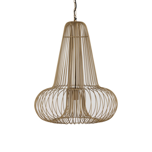 Aluesi Hanglamp Antique Brass Iron Wired 65x55x55 cm