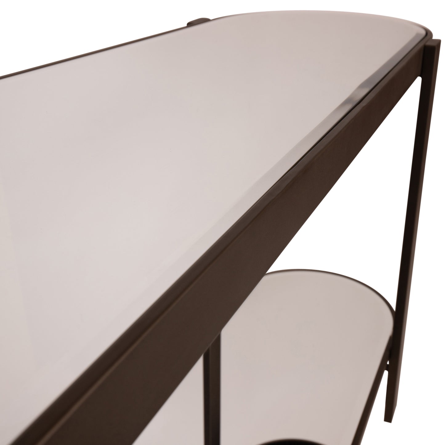 Yozan Console Table Mirror Metal Legs