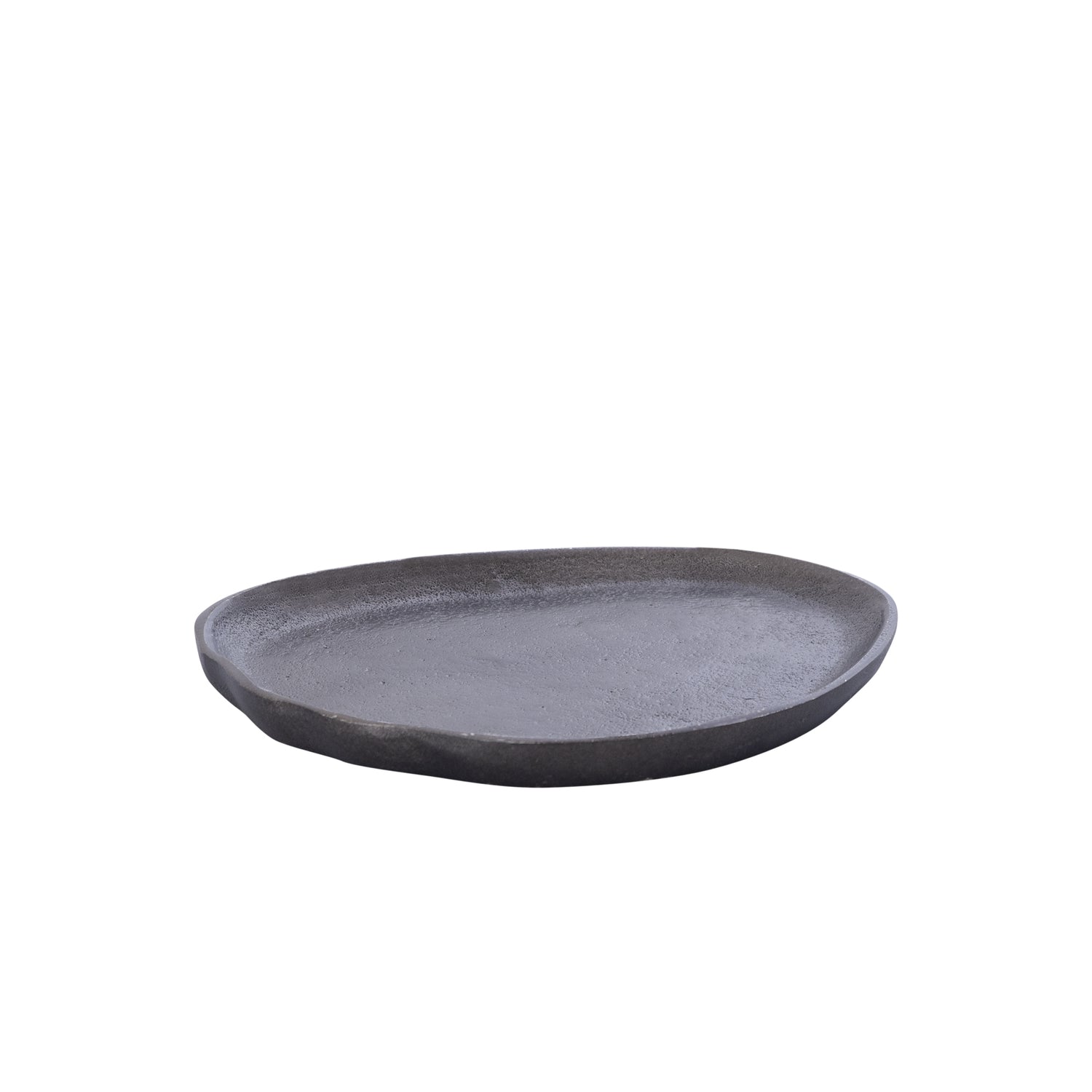 Kora Zilver Gegoten Aluminium Organisch Gevormde Schaal XXS – Set van 4 - 4 Sets 1x15x13 cm
