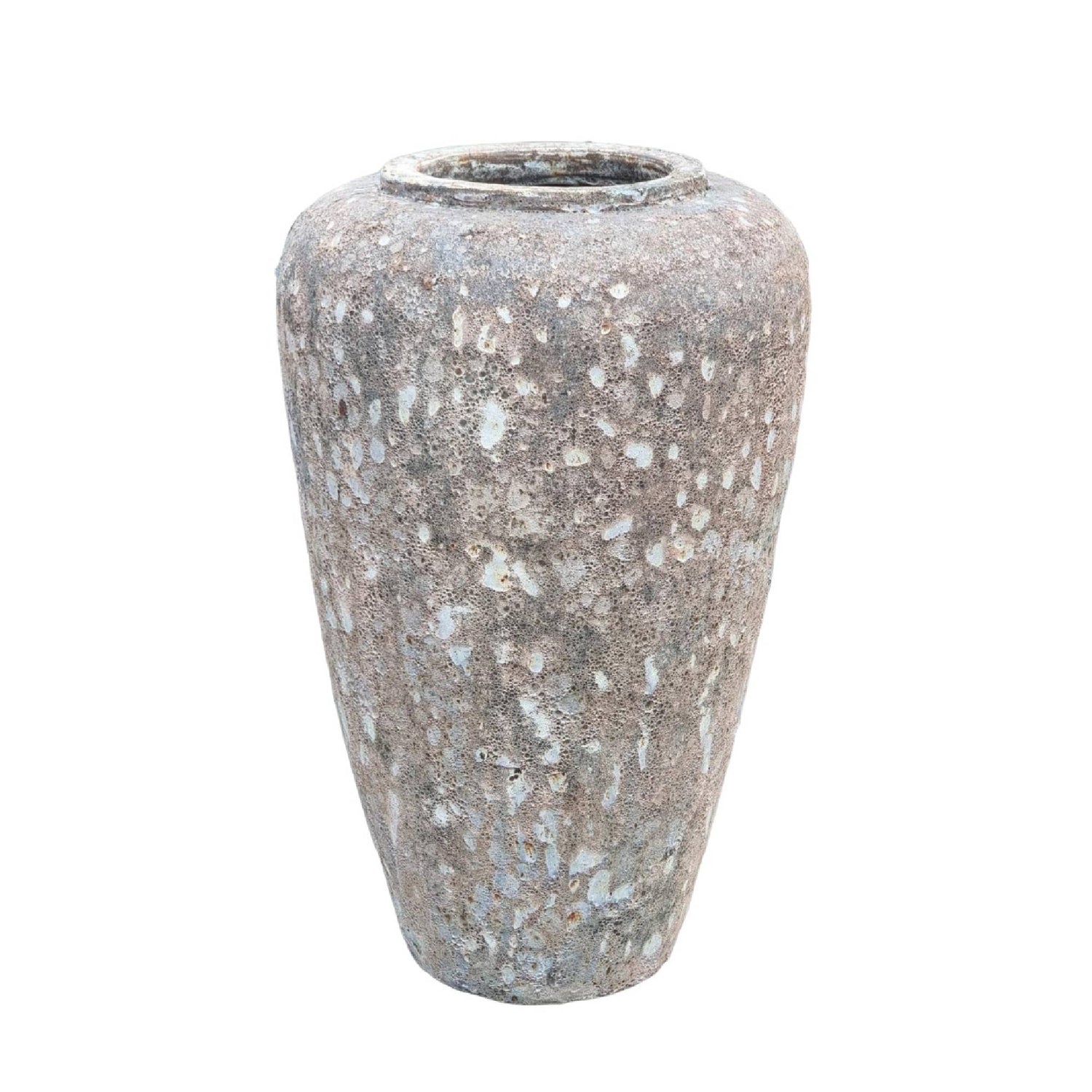 Jossilyn Cream Ronde Keramische Pot Ruw Afwerking Hoog 95x58x58 cm