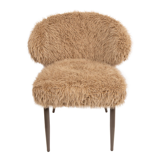 Ares Dining Chair Hair Brown (set of 2)