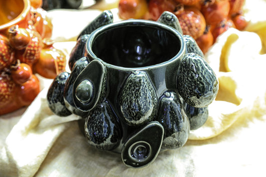 Bauer Green Ceramic Round Avocado Pot Small