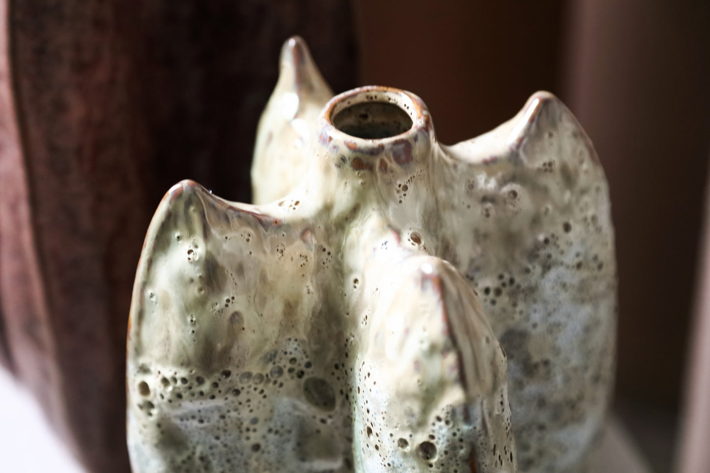 Shareece Cream Ceramic Shaped Vase Large